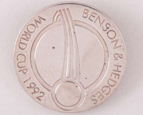 Ian Botham - Benson & Hedges World Cup 1992, a sterling silver Runners-up medal, 1992