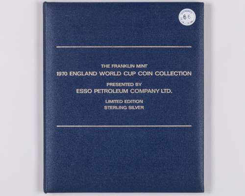 The Franklin Mint Limited Edition sterling silver 1970 World Cup coin collection