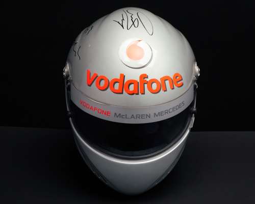 Lewis Hamilton 2007 Signed Goodwood Hot Laps Helmet