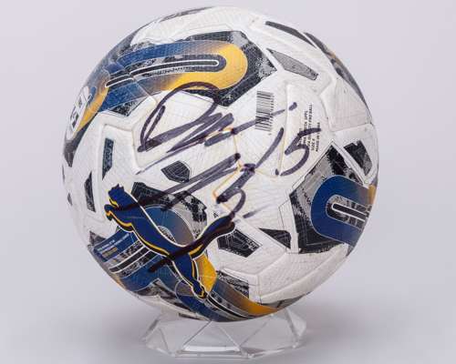 Dan Casey autographed Puma Orbita SPFL Motherwell v. Livingston match used football, 2024