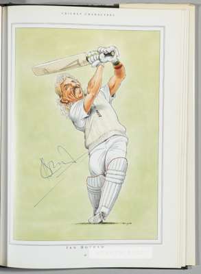Signed "Cricket Characters" the cricketer caricatures of John Ireland, 
 text by Christopher Martin-Jenkins, hardback, 1987, 95-page, signed by author