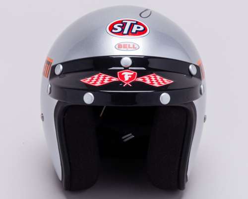Mario Andretti 1969 Signed Lotus 1:2 Scale Bell Helmet