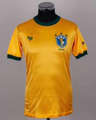 Yellow and green Brazil short-sleeved shirt