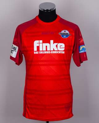Sergio Gucciardo red No.25 Paderborn 07 short-sleeved shirt, 2017-18