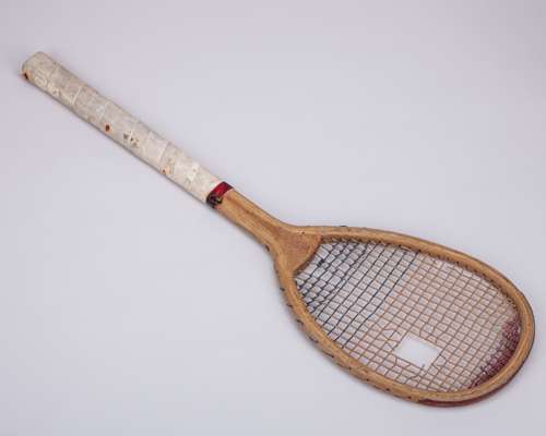 Tilt-headed Lawn Tennis racquet by Henry Malings of Frances Street, Woolwich