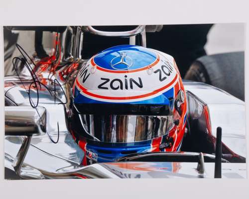 Jenson Button Signed McLaren Large Photo