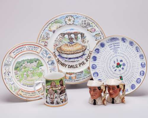 Two Dickie Bird autographed Royal Doulton limited edition character jugs