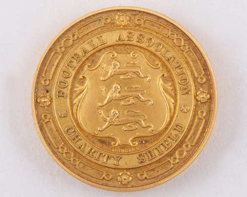 William Wake 15ct gold Queens Park Rangers Charity Shield medal