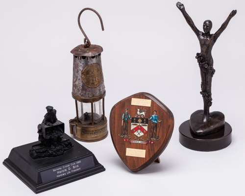 Dickie Bird presented awards and commemorative items related to the Borough of Barnsley