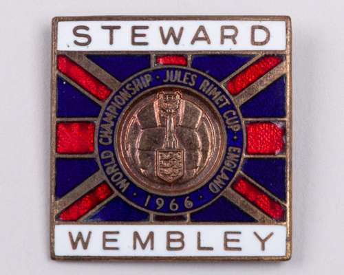 1966 World Cup Wembley steward's badge