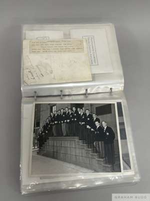 Collection of press photographs originally owned by the Manchester United footballer Johnny Carey late 1940s/early 50s,
 b&w, various sizes, subjects 
