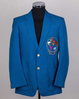 Dickie Bird worn Cricket World Cup 1975-1978 single-breasted blazer