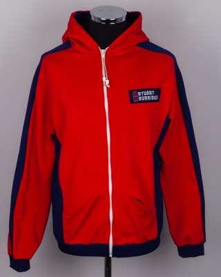 Wasim Raja player issued Pakistan zip up red tracksuit hoodie