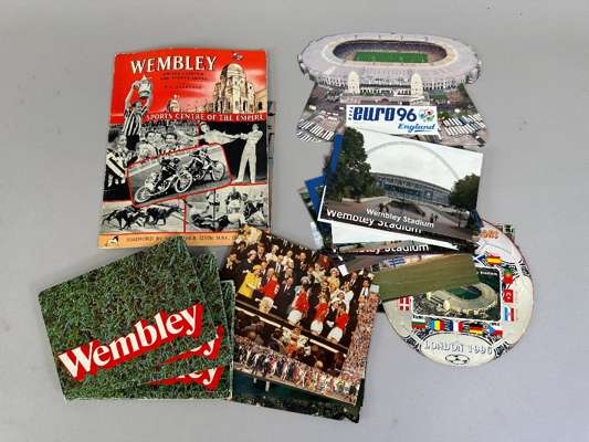 A collection of modern Wembley postcards and Wembley Empire Stadium and Sports Arean by H.C. Hastings (a lot)