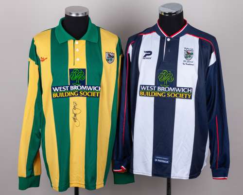 Blue and white No.15 West Bromwich Albion long-sleeved shirt, 2002-04