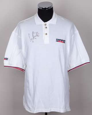 Greg Rusedski autographed white short-sleeved shirt