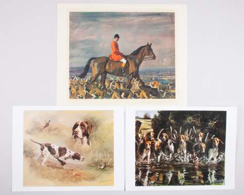 Group of Irish prints featuring country pursuits by Desmond Snee