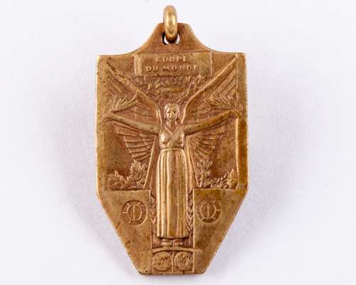 Thomas Florie: an extremely rare bronze USA v. Argentina 1930 World Cup Third Place medal