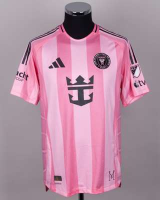 Luis Suarez pink No.9 Inter Miami short-sleeved shirt, 2025
