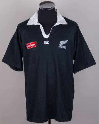 Black and white No.12 New Zealand short-sleeved shirt, 1997