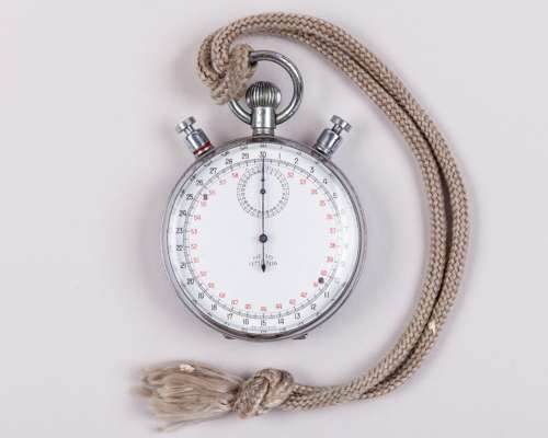 Don Turner Nero Lemania Swiss made split-time stopwatch