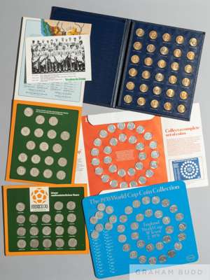 1970 World Cup collectors' coins, notably a limited edition solid bronze set