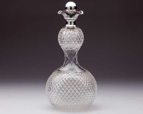 Blanche Hillyard silver-topped Exmouth Open 1st Prize Ladies single trophy, 1888