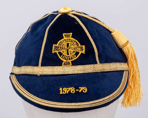 Pat Jennings blue Northern Ireland International Cap, 1978-79