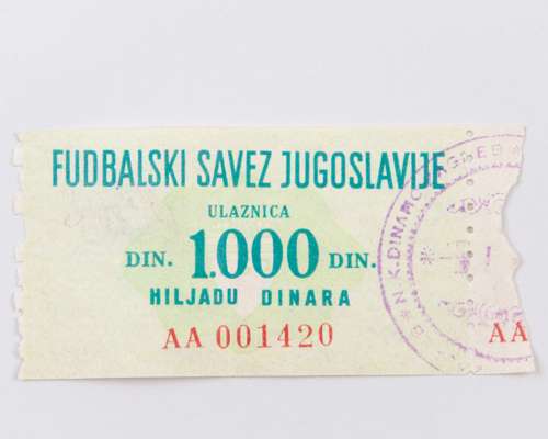 Dynamo Zagreb v. Leeds United Inter-Citels Fair Cup ticket