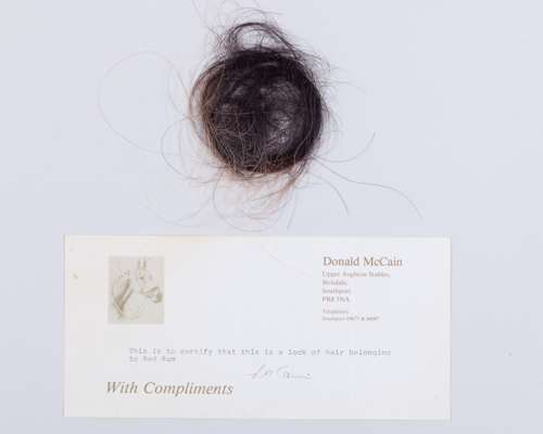 A lock of hair from the Triple Grand National winner Red Rum