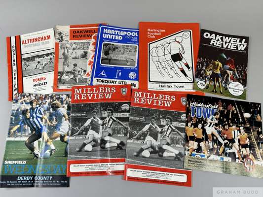 A large box of assorted football programmes, 
 from both the Premier League and Football League ranging from the 1980s to the mid 2000s, (qty)