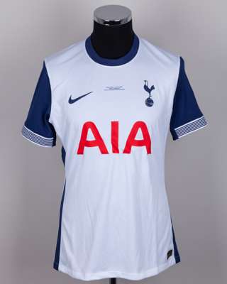 Dimitar Berbatov white and blue No.9 Tottenham Hotspur v. AC Milan short-sleeved shirt, 2025