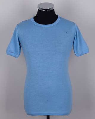 Paolo Rossi sky-blue Italy worn training shirt, 1978