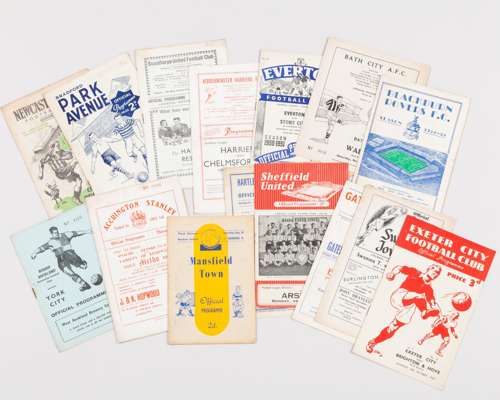A nice collection of mainly North East match programmes from 1950s