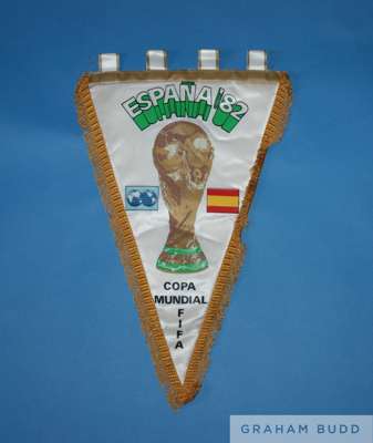 Spain 1982 FIFA World Cup official pennant triangular