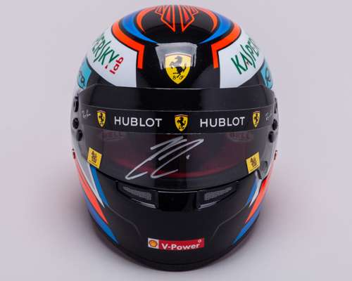 Kimi Raikkonen 2018 Signed Ferrari 1:2 Scale Bell Helmet