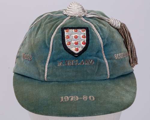 Kenny Sansom blue England v. Wales, Northern Ireland and Scotland cap, 1979-80