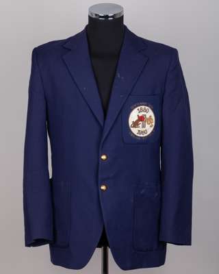 Dickie Bird worn England v. Australia 1980 Centenary Test cricket single-breasted blazer