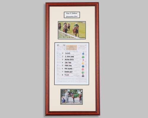Sir Peter O'Sullevan 1984 Irish Derby BBC race commentary card won by El Gran Senor