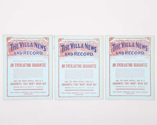 Aston Villa Reserves v. Wrexham, match programme, 2nd April 1907