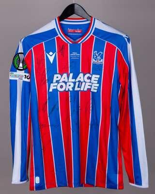 Crystal Palace v. Rayo match issued squad signed shirt, UEFA Conference League - Final 2026