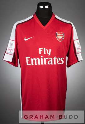 Robin van Persie red and white Arsenal no.11 home jersey in the pre-season friendly Emirates Cup at Emirates Stadium, 1st to 2nd August 2009,
 short-s