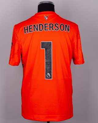 Dean Henderson No.1 Crystal Palace v. Aston Villa Match Issued shirt