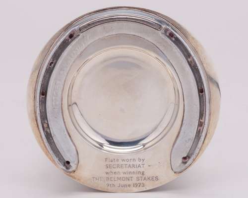 Racing plate worn by Secretariat