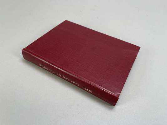 Bound volume of West Ham United home match programmes, 1965-66 from West Ham Res v. Shrewsbury Res, single-sheet, 21st August 1965, to West Ham United