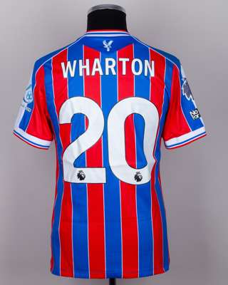 Adam Wharton No.20 Crystal Palace v. Aston Villa match worn shirt