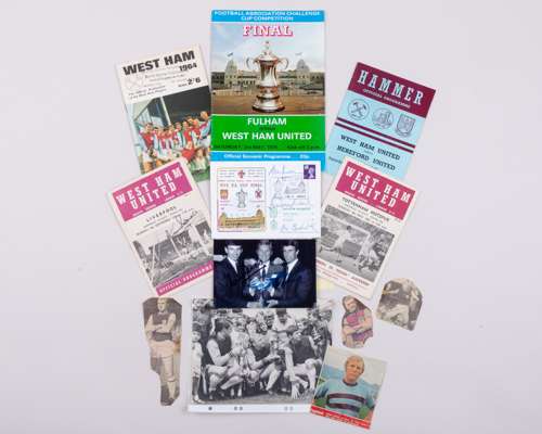 West Ham United 1960s autographs including Bobby Moore and programmes