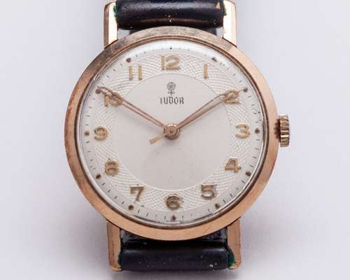 Harry Gregg - World Cup 1958, a gents Tudor wristwatch, with leather strap