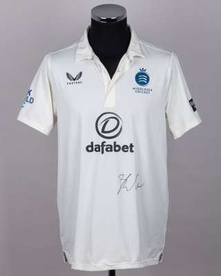 Ben Geddes Middlesex CCC No.14 match worn shirt v. Gloucestershire CCC, Lord's 2025