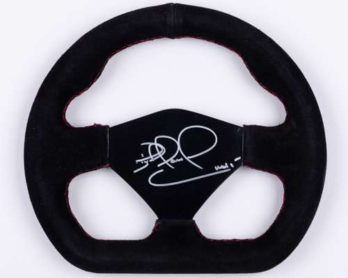 Nigel Mansell Signed Replica Steering Wheel